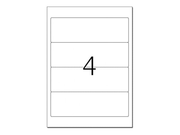 HERMA Special - Papir - matt - permanent selv-adhesiv - blå - 192 x 61 mm 80 etikett(er) (20 ark x 4) opake arkivmappeetiketter