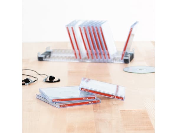 HERMA Spesial - Papir - matt - permanent selvklebende - hvit - 114,3 x 5,5 mm 1200 etikett(er) (25 ark x 48) ugjennomsiktige CD/DVD-etiketter