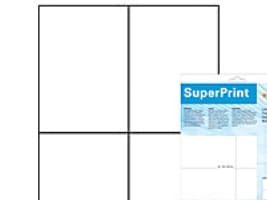 HERMA Premium - Papper - matt - permanent självhäftande - vit - 148 x 105 mm 100 etikett (er) (25 ark x 4) laminerade etiketter