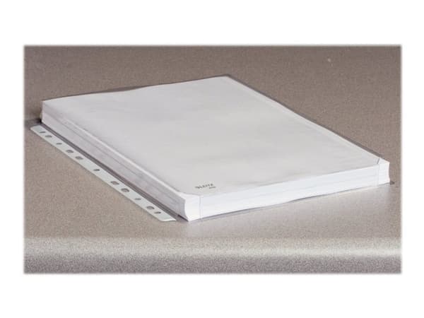 Leitz Premium - Arkbeskytter - kan utvides - for A4 (210 x 297 mm) - kapasitet: 200 ark - blank (en pakke 10)