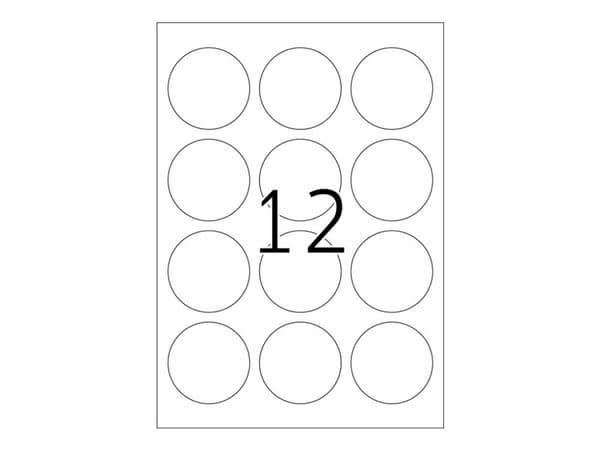 HERMA 5156, Punainen, Itse kiinnittyvä tulostintarra, A4, Paperi, Laser/Inkjet, Kiinteä