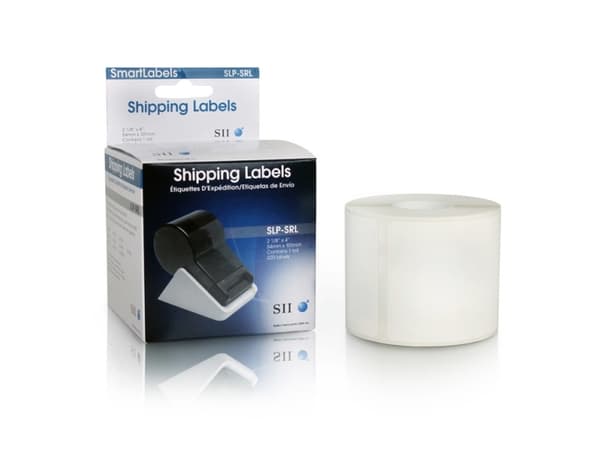 Seiko Instruments SLP-SRL - Hvit - 54 x 101 mm 220 etikett(er) (1 rull(er) x 220) forsendelsesetiketter - for Smart Label Printer 440, 440 Office Adm