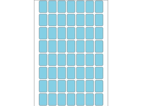 HERMA - Papir - selv-adhesiv - blå - 12 x 18 mm 1792 etikett(er) (32 ark x 56) merkelapper