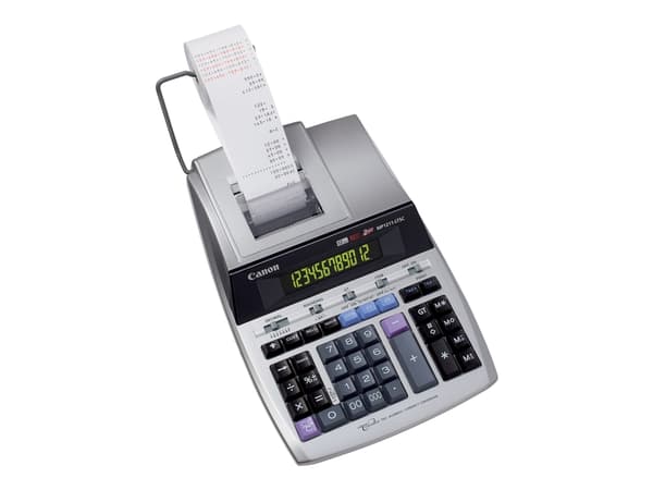 Canon MP1211-LTSC - Utskriftskalkulator - LCD - 12 sifre - AC-adapter, minnereservebatteri - sølvmetallfarge