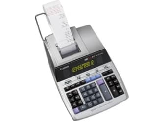 Canon MP1211-LTSC - Utskriftskalkulator - LCD - 12 sifre - AC-adapter, minnereservebatteri - sølvmetallfarge
