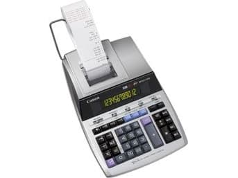 Canon MP1211-LTSC - Utskriftskalkulator - LCD - 12 sifre - AC-adapter, minnereservebatteri - sølvmetallfarge