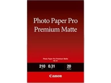 Canon Pro Premium PM-101 - Glatt matt - 310 mikroner - A4 (210 x 297 mm) - 210 g/m² - 20 ark fotopapir - for PIXMA PRO-1, PRO-10, PRO-100