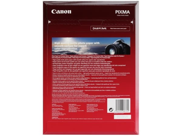 Canon Pro Premium PM-101 - Glatt matt - 310 mikroner - A4 (210 x 297 mm) - 210 g/m² - 20 ark fotopapir - for PIXMA PRO-1, PRO-10, PRO-100