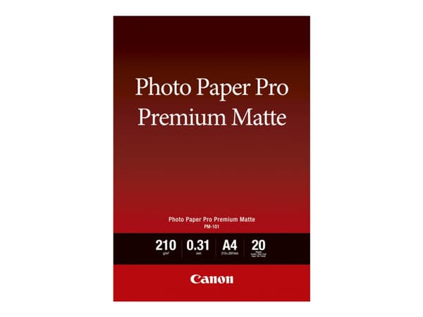 Canon Pro Premium PM-101 - Glatt matt - 310 mikroner - A4 (210 x 297 mm) - 210 g/m² - 20 ark fotopapir - for PIXMA PRO-1, PRO-10, PRO-100