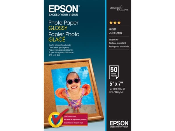 Epson Photo Paper Glossy - 13x18cm - 50 Ark