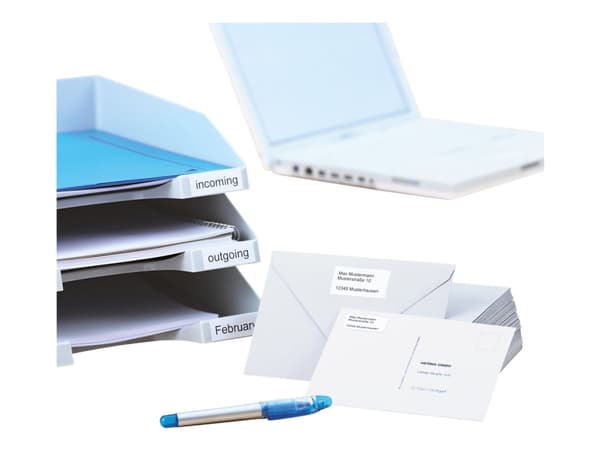 HERMA Premium - Papper - matt - permanent självhäftande - vit - 48.3 x 25.4 mm 4400 etikett (er) (100 ark x 44) laminerade etiketter
