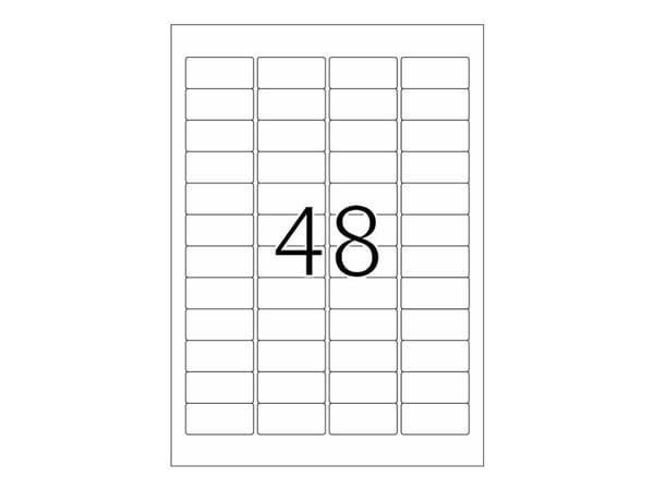 HERMA Special - Papper - matt - extra starkt självhäftande - vit - 45.7 x 21.2 mm 1200 etikett (er) (25 ark x 48) etiketter