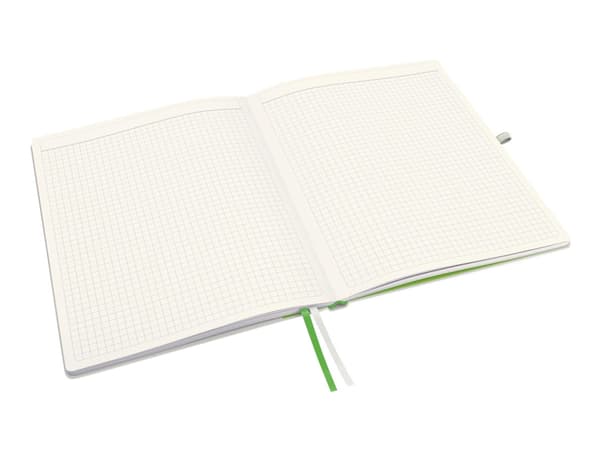 Leitz Complete - Notisbok - eskebundet - 80 ark - elfenbenspapir - rutet - hvitt dekke