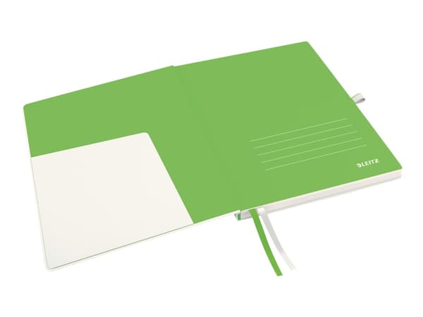 Leitz Complete - Notisbok - eskebundet - 80 ark - elfenbenspapir - rutet - hvitt dekke