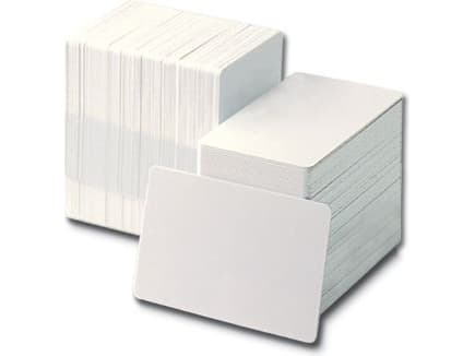 Evolis Classic Blank Cards - Polyvinylklorid (PVC) - 30 mille - hvit - 86 x 54 mm 500 kort kort