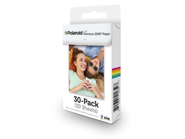 Polaroid Premium ZINK Paper - Selvklæbende - hvid - 50.8 x 76.2 mm 30 ark fotopapir - for Polaroid Snap Instant, Snap Touch; Mint 2-in-1