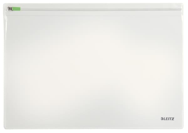 Leitz Traveller Zip, PVC-muovi, Läpinäkyvä, Vetoketju, 330 mm, 1 mm, 230 mm