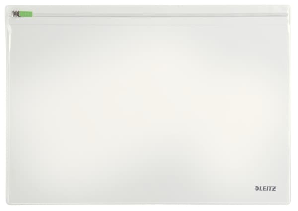 Leitz Traveller Zip, PVC-muovi, Läpinäkyvä, Vetoketju, 330 mm, 1 mm, 230 mm