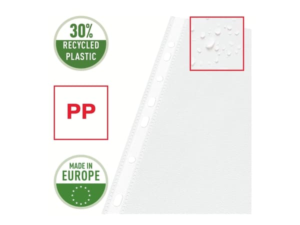 Esselte - Arkbeskytter - for A3 (297 x 420 mm) - landskap - appelsinskrell (en pakke 10)