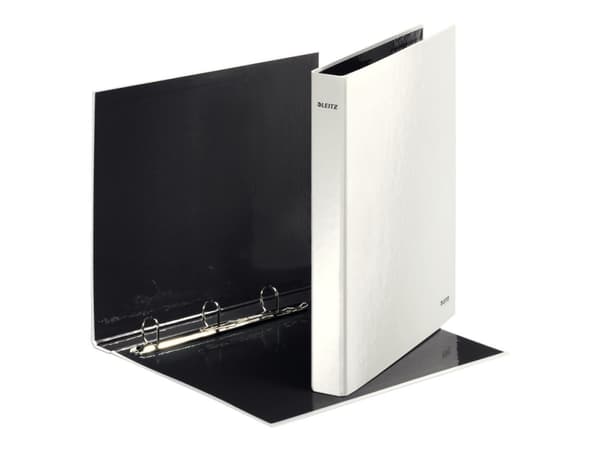 Leitz WOW - Ringperm - bokryggbredde: 40 mm - for A4 Maxi - kapasitet: 250 ark - perlehvit