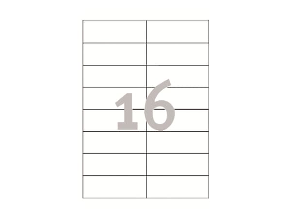 Avery - Hvit - 105 x 37 mm 1600 etikett(er) (100 ark x 16) flerbruks merkelapper