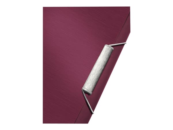 Leitz Style - Dokumentmappe - kan utvides - 6 rom - 6 deler - for A4 - med fliker - rubinrød