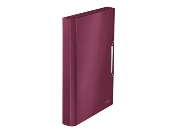 Leitz Style - Dokumentmappe - kan utvides - 6 rom - 6 deler - for A4 - med fliker - rubinrød