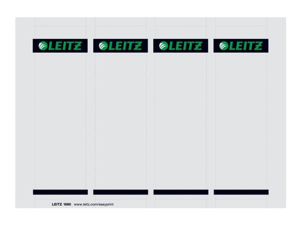 Leitz 16800085, Harmaa, Kansio, Pahvi, 130 g/m², 5,6 cm, 190 mm