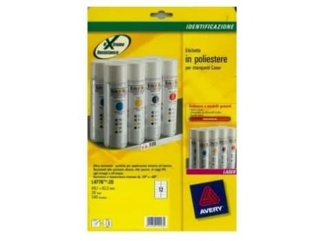 Etiket Avery Zweckform 99,1x42,3 mm hvid -  (20 ark x 12 stk.)