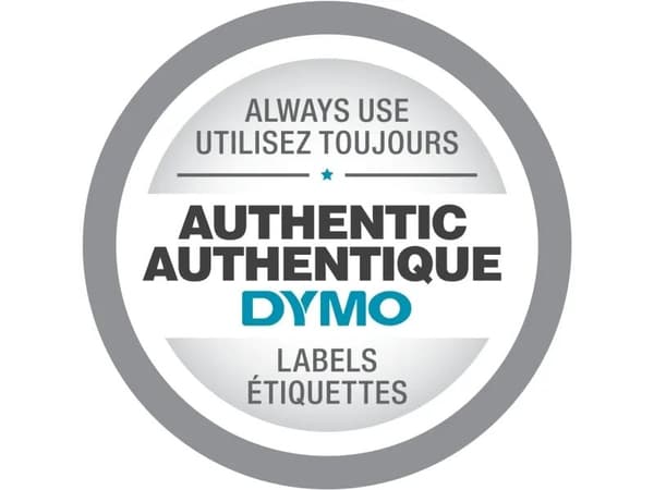 Labeltape DYMO® D1 sort på gul 9mm x 7m