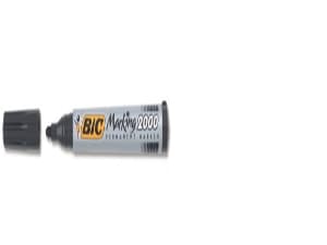 BIC Marking 2000 - Markør - permanent - svart - alkoholbasert blekk - 1.7 mm (en pakke 12)