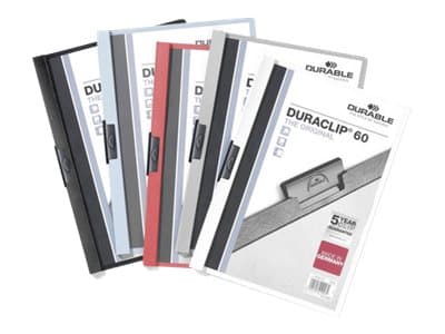 Universalmappe, Durable Duraclip, 60 ark, A4, sort