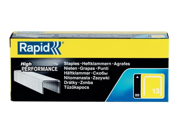 Häftklamrar rapid 13/8 låda med 5000 st.