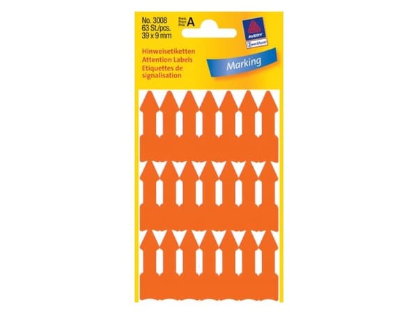 Avery Zweckform - 9 x 39 mm 63 etikett(er) (4 ark med etiketter