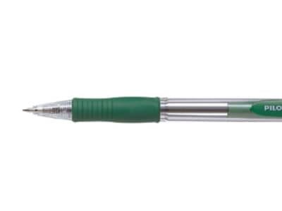 Kulspetspenna pilot supergrip fine grön låda med 12 st.