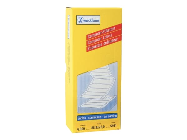 Avery 5101 - Hvit - 23 x 88.9 mm 6000 stk merkelapper