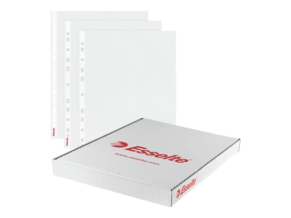 Plastlommer A4 Esselte 56113 0,075 mm Premium glasklar m/rygforstærkning - (100 stk.)