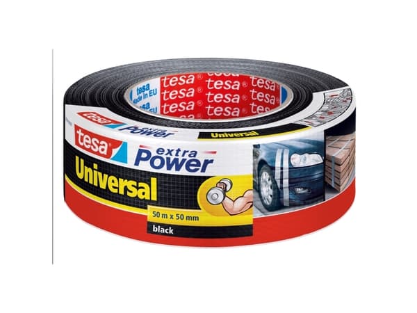 Tesa extra Power Universal - Kanaltape - 48 mm x 50 m - svart