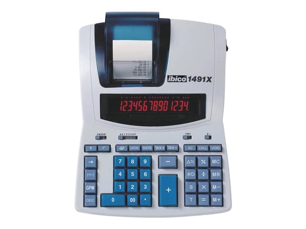 Strimmelregner Ibico 1491X Professionel 2-farvet display m/thermoprint