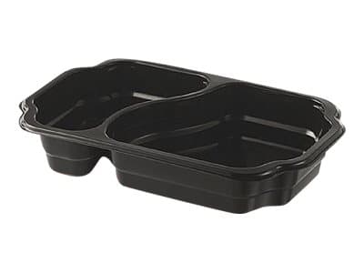 Duni Duniform - Matförvaringsbehållare - 1100 ml - engångsvara - förslutningsbar - svart (paket om 246)