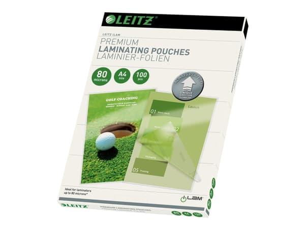 Leitz - Glanset, krystallklar - A4 (210 x 297 mm) lamineringspunger