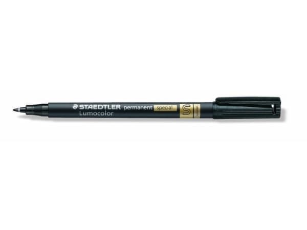 Staedtler Lumocolor 319, Musta, Harjas/ohut pää, Musta, Polypropeeni (PP), Ohut/erittäin ohut, 0,4 mm