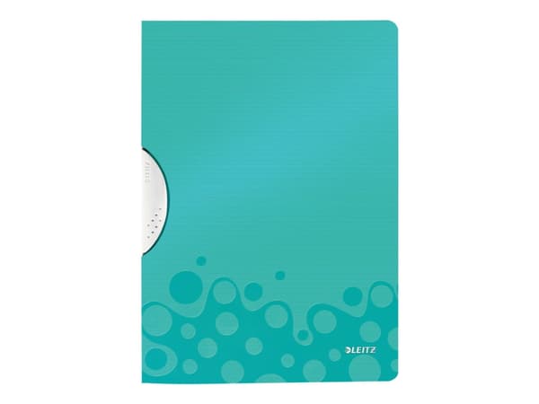 Leitz WOW ColorClip - Klipsfil - for A4 - kapasitet: 30 ark - turkismetallisk