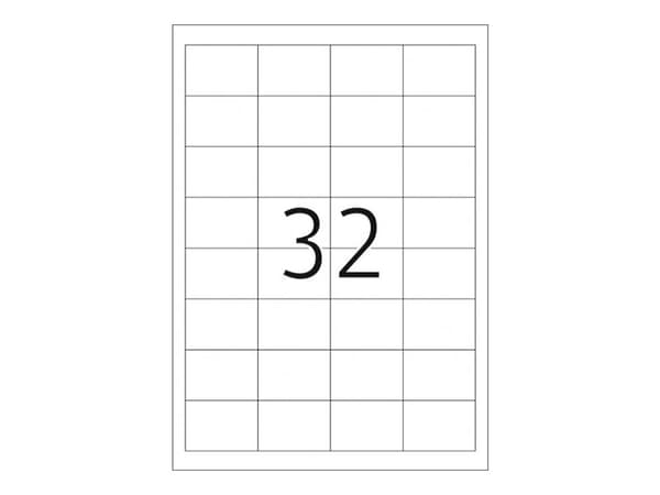 HERMA Premium - Papir - matt - permanent selv-adhesiv - hvit - 48.3 x 33.8 mm 800 etikett(er) (25 ark x 32) laminerte etiketter