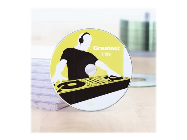 HERMA Special Maxi - Papir - matt - permanent selvklebende - hvit - 116 mm rund 50 etikett(er) (25 ark x 2) ugjennomsiktige CD/DVD-etiketter