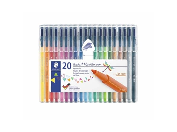 STAEDTLER® triplus® 323 SB20 1.0 mm fineliner - etui med 20 stk. ass. farver