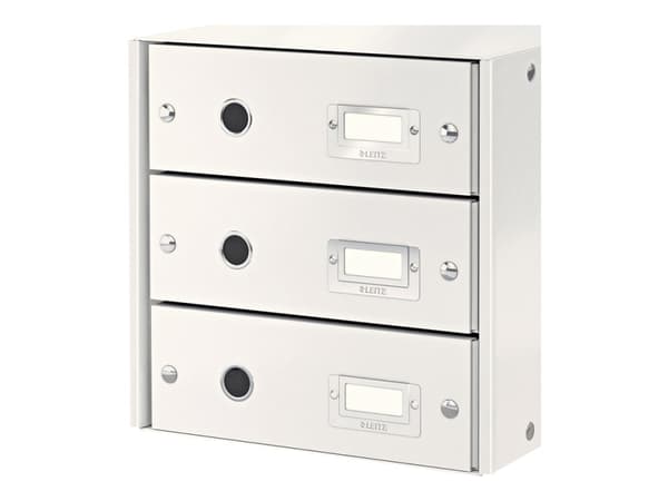 Leitz 60480001, MDF-levy, Valkoinen, A4, 3 laatikko(a), Katalogi, Litteä kansio, Kansio, Kirjain, Note, Paperi, Lakanasuoja, 286 mm