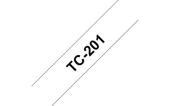 Brother - Svart - hvit - Rull (1,2 cm) 1 rull(er) merkelapper - for P-Touch PT-15, PT-20, PT-6