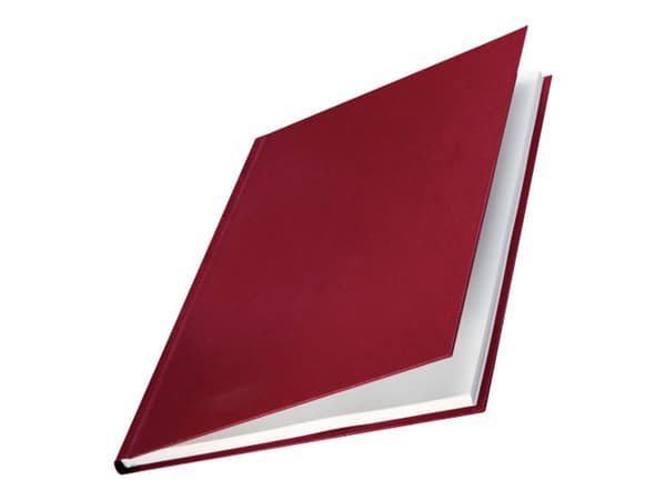 Leitz ImpressBIND - A4 (210 x 297 mm) - 70 ark - matt linne bordeaux - hårda pärmar - för Leitz impressBIND 140, impressBIND 280 - (10 st.)