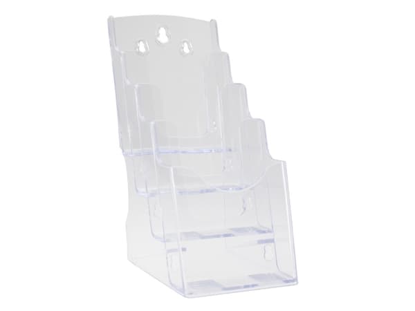 Broschyrhållare klar A6 4 fack t/board 730x390x580mm112x162x258mm 0,09kg (1st)